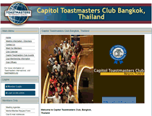Tablet Screenshot of capitoltoastmasters.com